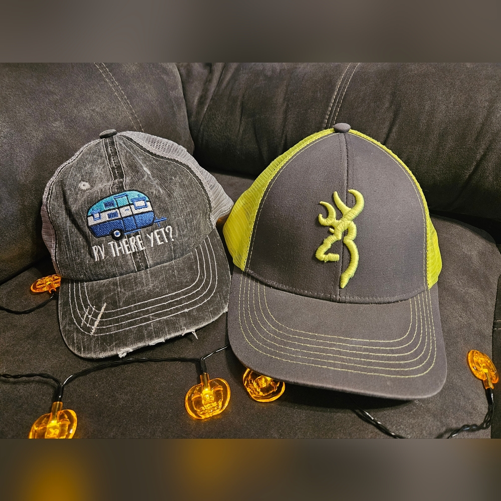BUNDLE OF 2 HATS KATYDID & BROWNING Mesh Caps